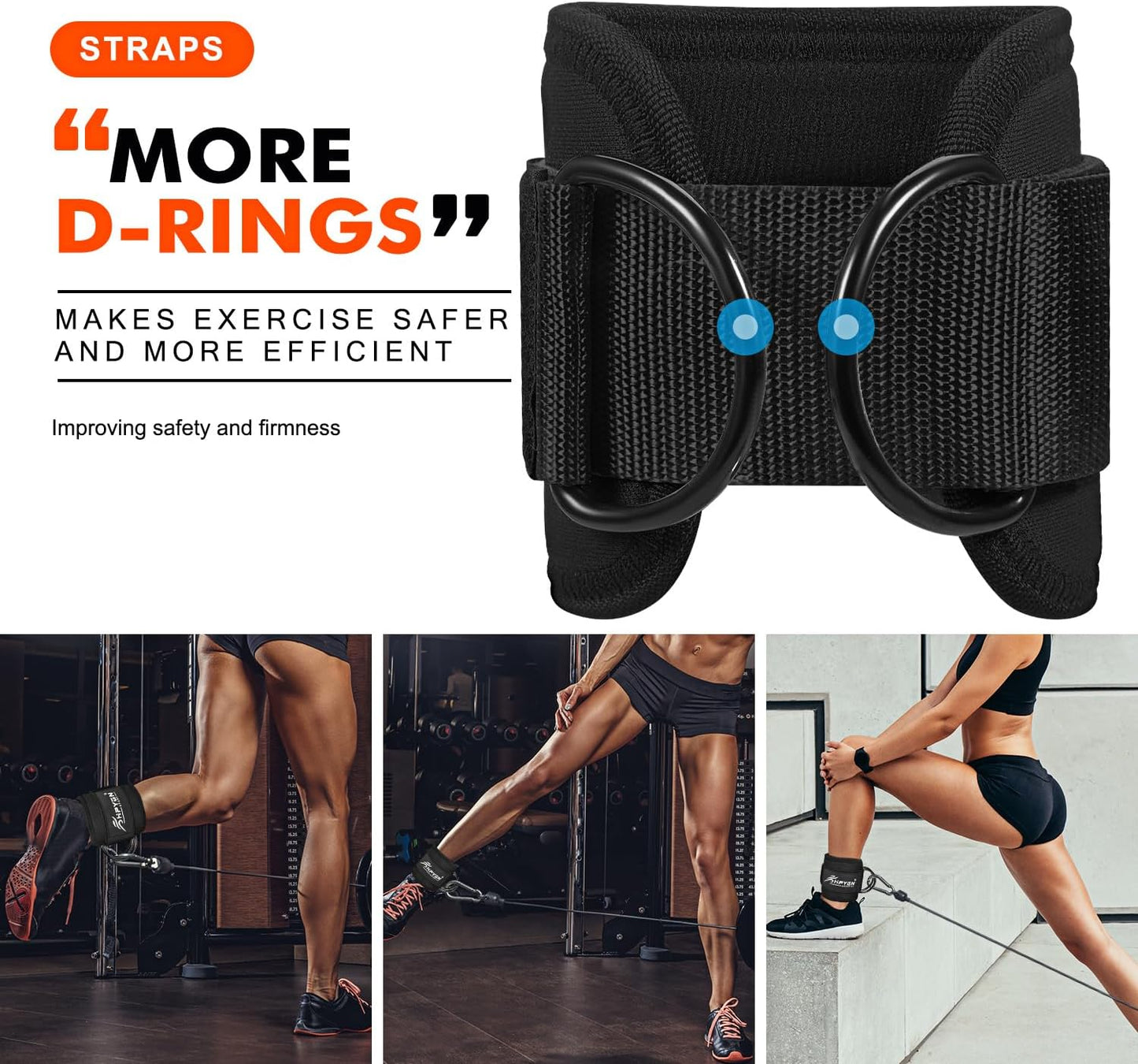 Ankle Straps for Cable Machine – Glute & Leg Workout Cuffs