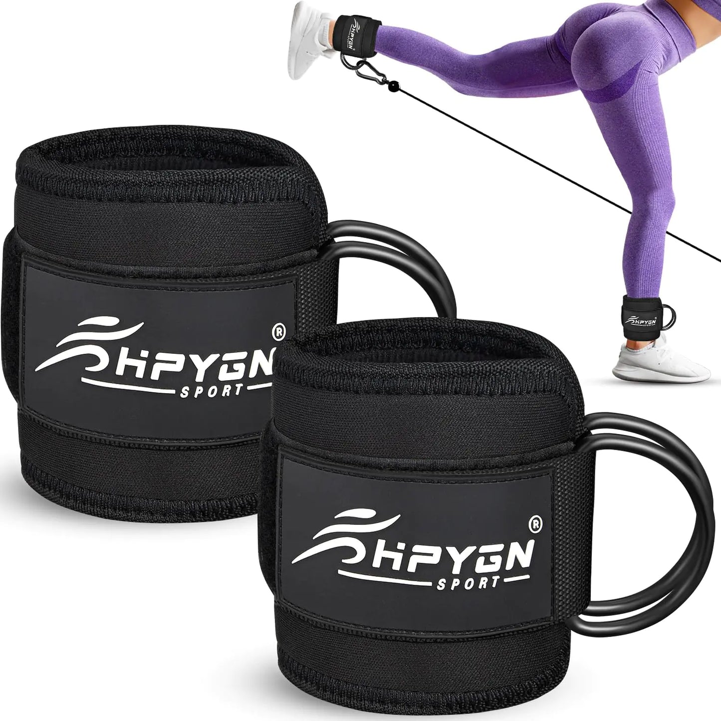 Ankle Straps for Cable Machine – Glute & Leg Workout Cuffs