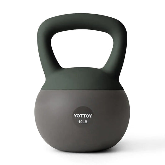 YOTTOY 10 lb Soft Kettlebell with Anti-Slip Base & Impact-Resistant Design